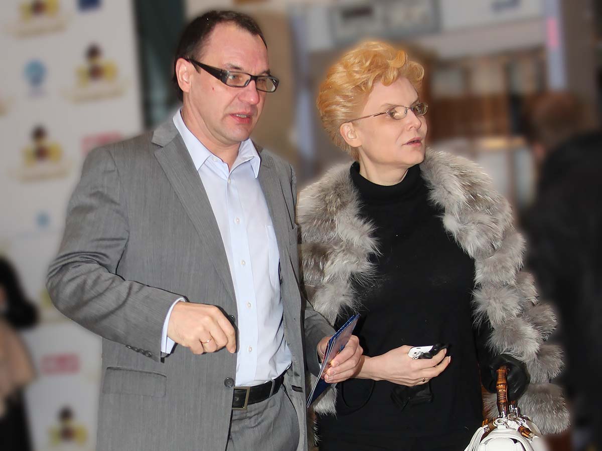 Елена Малышева с мужем
