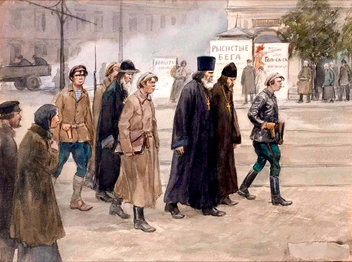 по состоянию на 1914 год Русская православная церковь насчитывала более 70 тыс. приходов. В 1989 году их осталось всего 6,8 тыс.