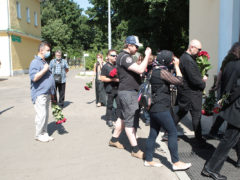 На прощании с Алексеем Мускатиным