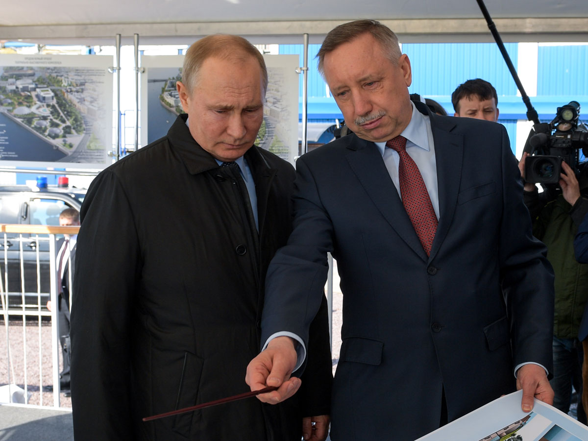 Владимир Путин и губернатор Санкт-Петербурга Александр Беглов