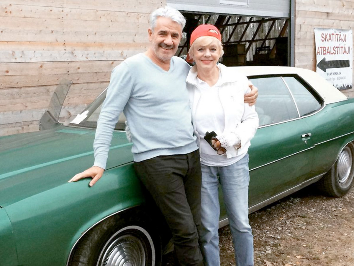 Мирдза Мартинсоне с Мартиньшем Вилсонсом