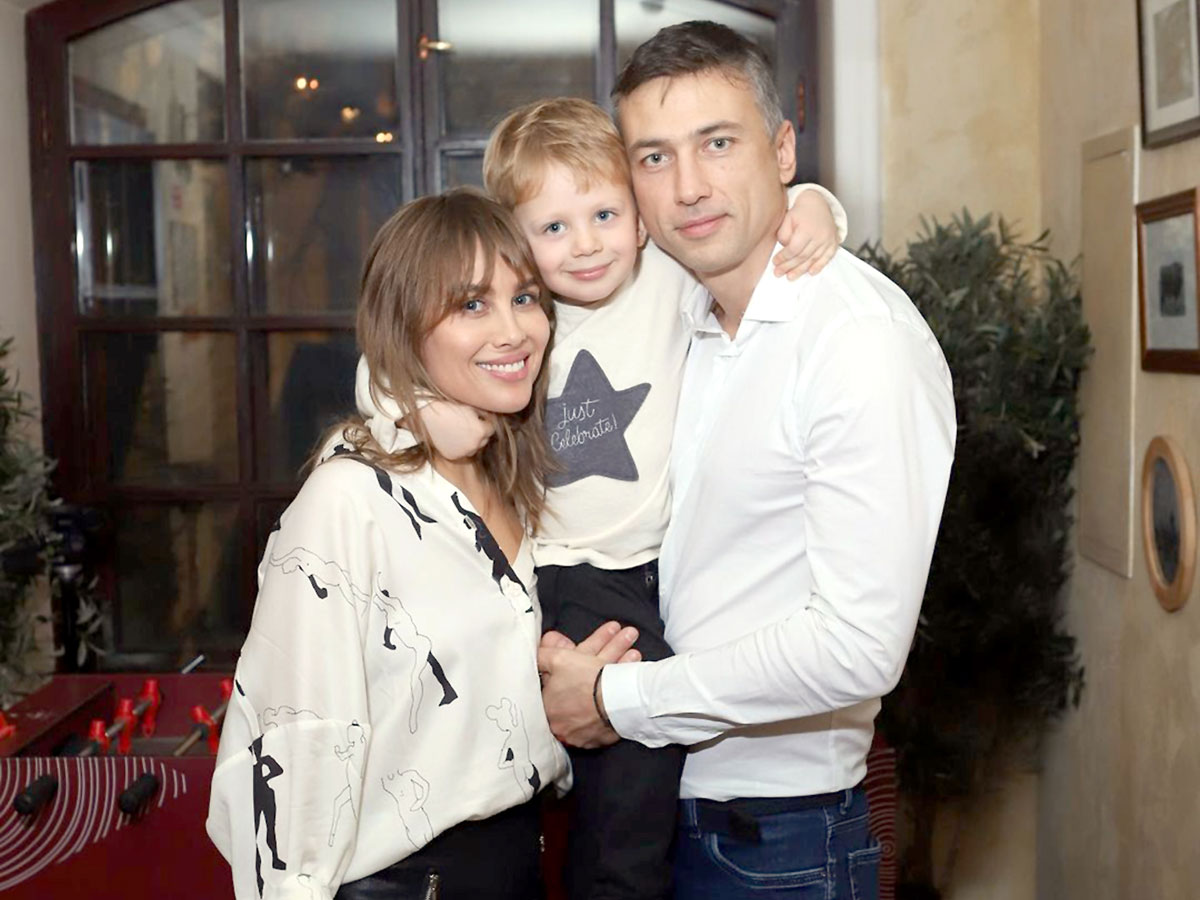 Юлия Беретта с семьей