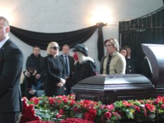 Галкин и Пугачева на церемонии прощания с Борисом Красновым