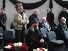 Галкин и Пугачева на церемонии прощания с Борисом Красновым