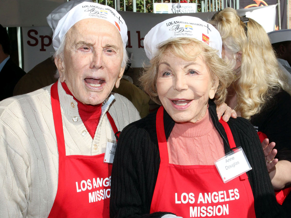 Кирк Дуглас с женой Энн