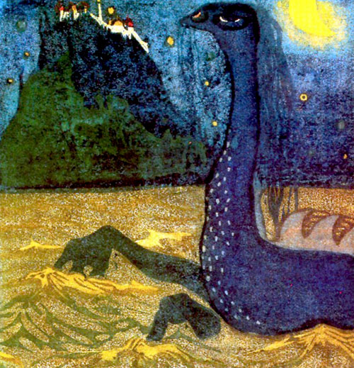 «Лунная ночь» (1907 г.) – работа, спасенная фрау Мюнтер в 1930-х. Ныне выставлена в Третьяковке