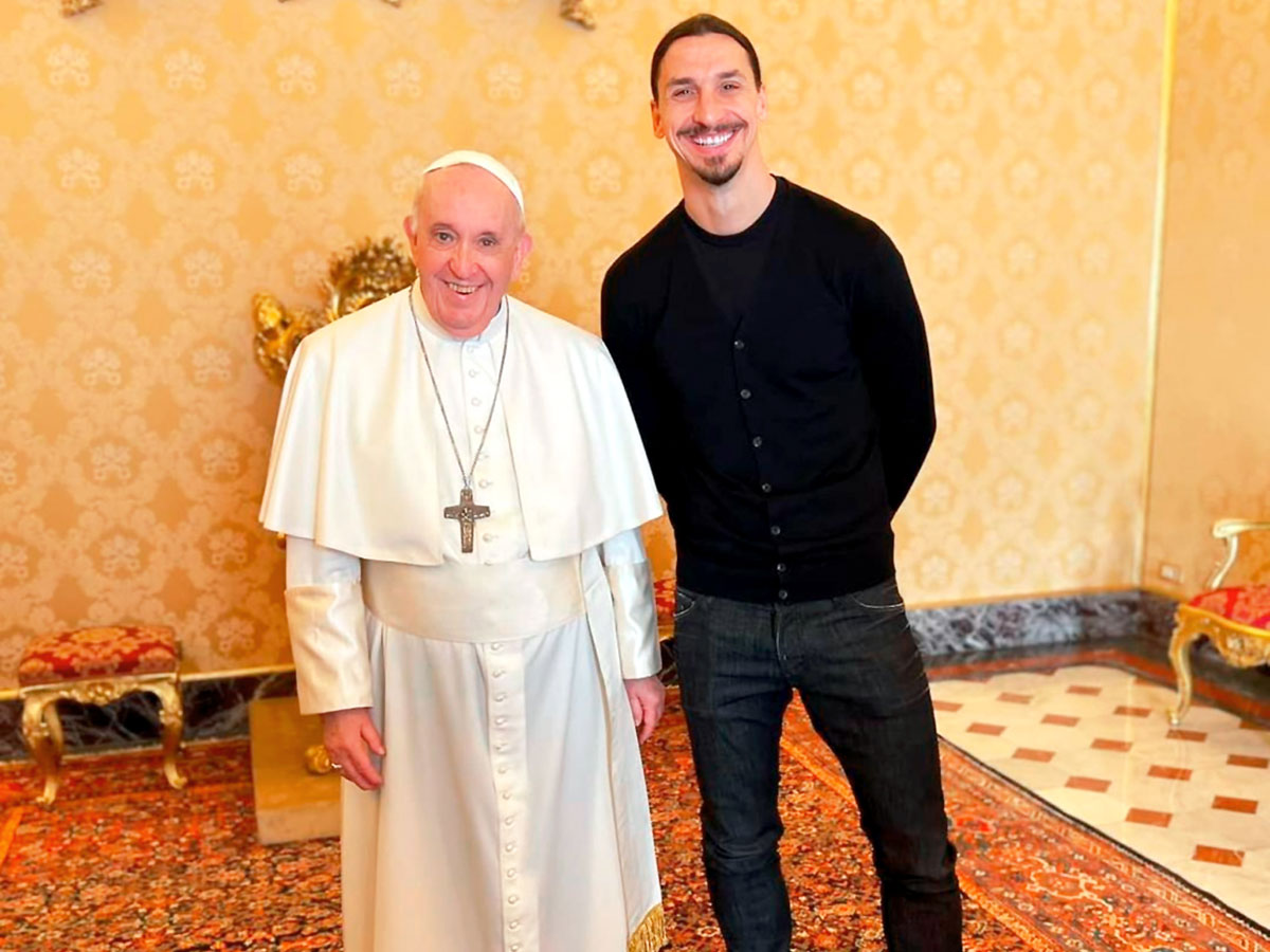 Папа Франциск хорошо понимает, насколько Ибрагимович крупная фигура в мировом футболе
