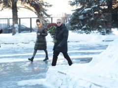 Эрнест Мацкявичюс с женой