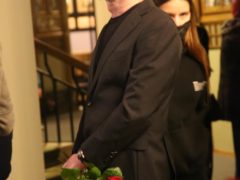 Константин Хабенский на похоронах Анастасии Вознесенской. Фото: Борис Кудрявов