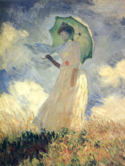 Клод Моне, «Прогулка. Дама с зонтиком» (1875 г.)