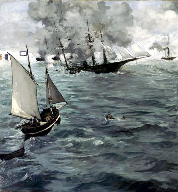 «Сражение между кораблями "Кирсардж” и “Алабама”» (1864 г.)