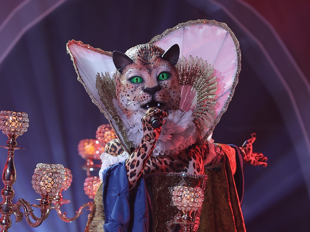 Кто под маской кота в 5. Мари Краймбрери леопард в шоу маска. Леопард в шоу маска 2022.