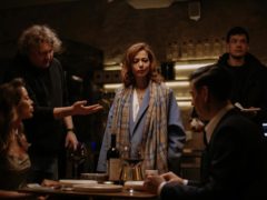 На съемках клипа