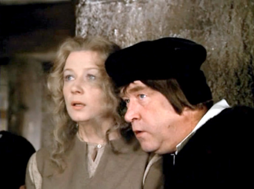 С Аллой Демидовой в «Легенде о Тиле»