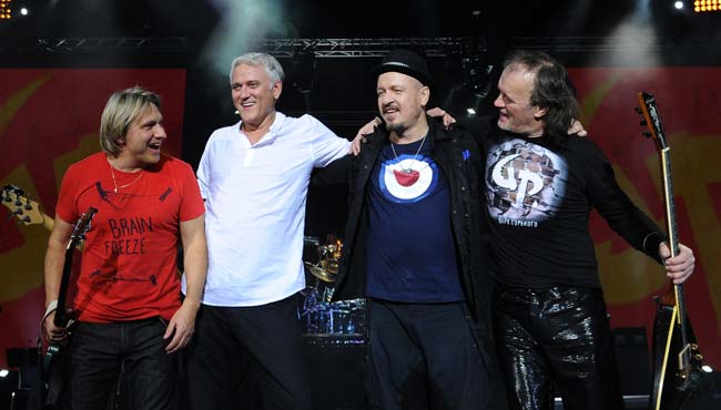 Группа «Парк Горького» Александр Яненков, Александр Маршал, Алексей Белов и Александр Львов