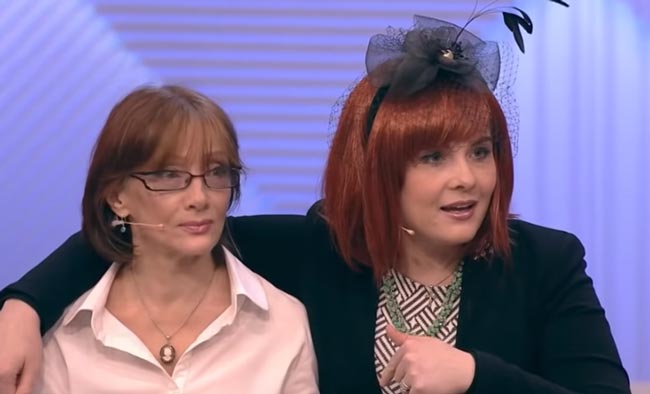 Ольга Зарубина и Кира Евдокимова в программе «Пусть говорят»