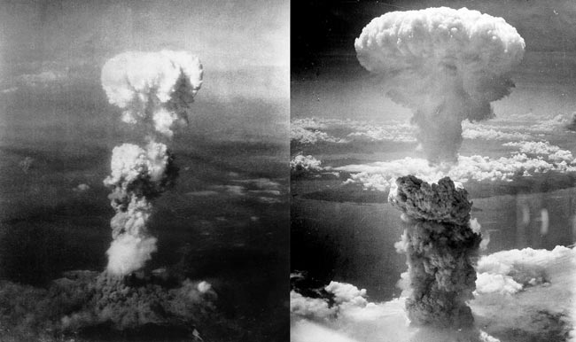 Ядерный-гриб-над-Хиросимой-(слева)-и-Нагасаки-(справа)