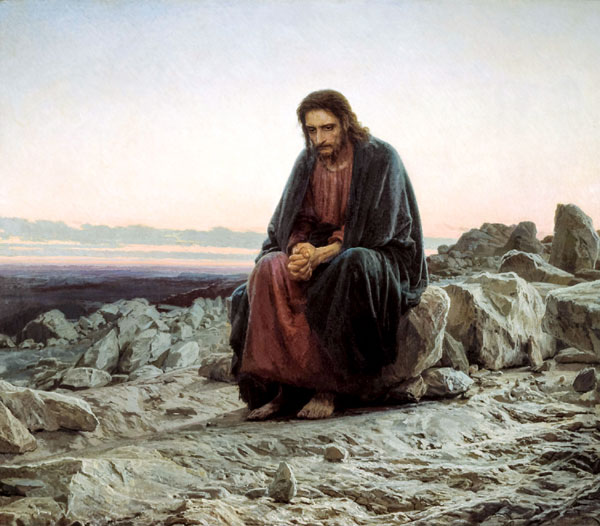 Иван Крамской «Христос в пустыне», 1872 г.