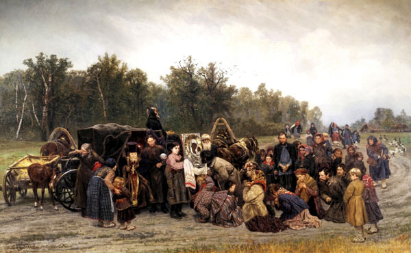 Константин Савицкий «Встреча иконы», 1878 г.