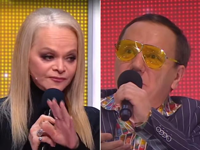 Лариса Долина и Михаил Гребенщиков на шоу «Ну-ка, все вместе!»