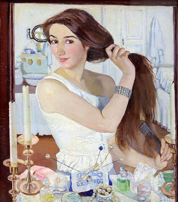«За туалетом. Автопортрет». 1909 г.