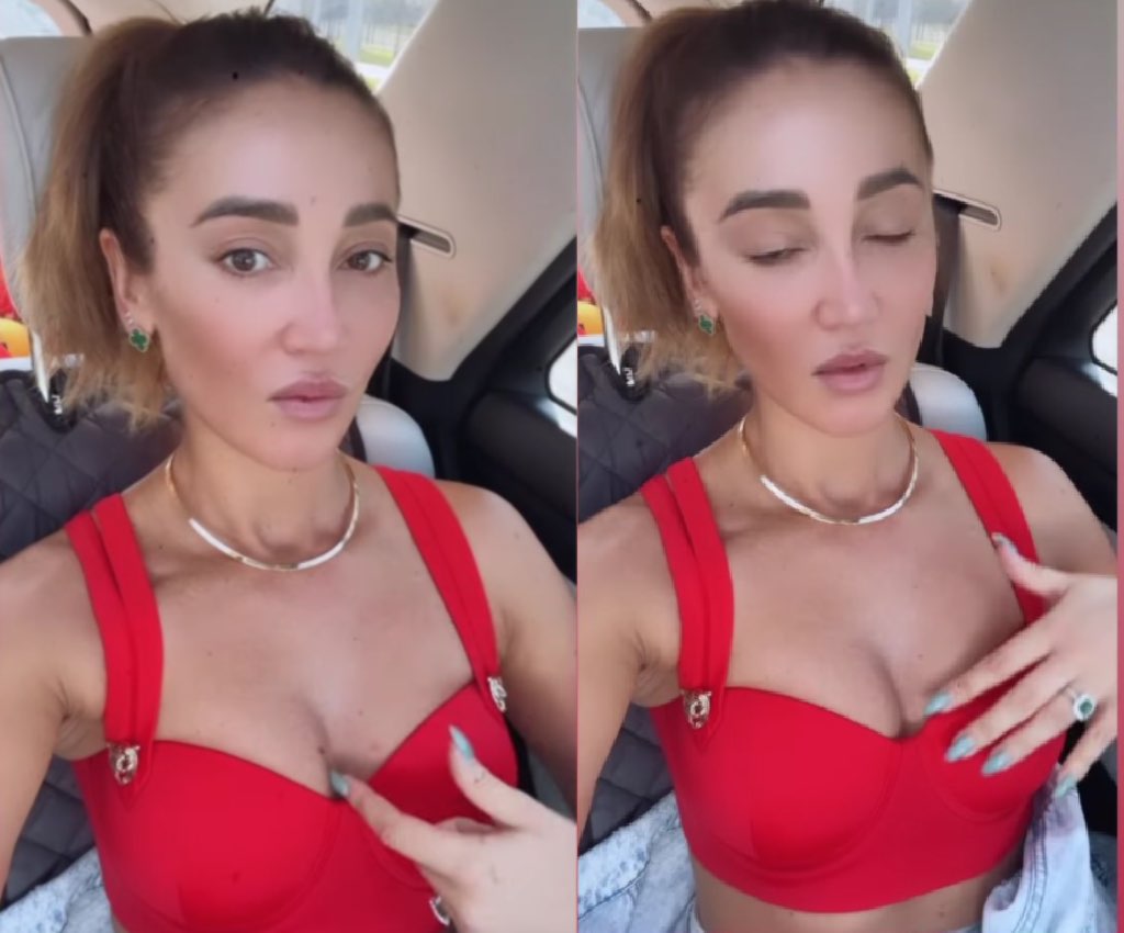 Пальчиком туда-сюда и грудь сжимает: Бузова не сдержалась и раззадорила себя прямо в машине