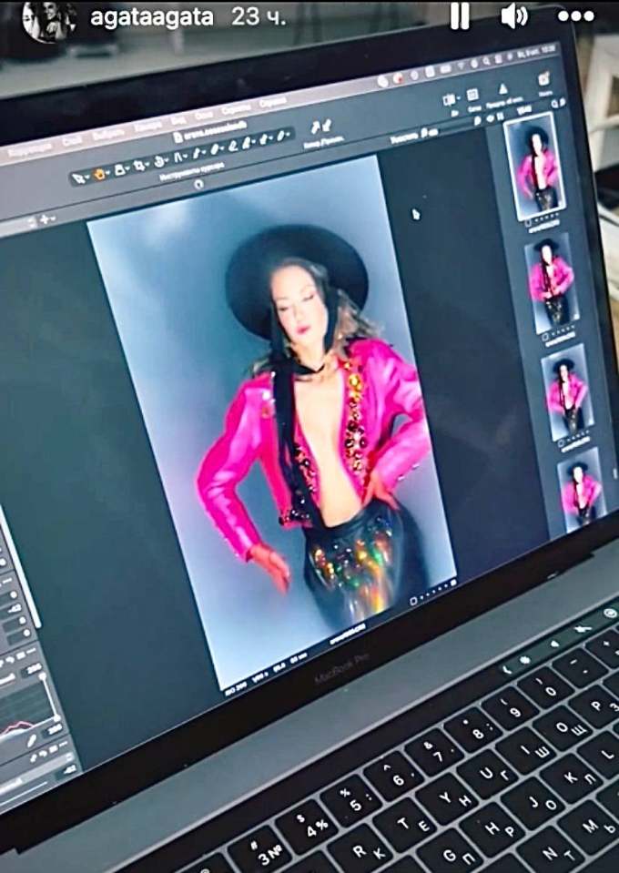 Кофта держится на пуговке, а под ней ничего: Муцениеце пустилась во все тяжкие после свадьбы Прилучного 