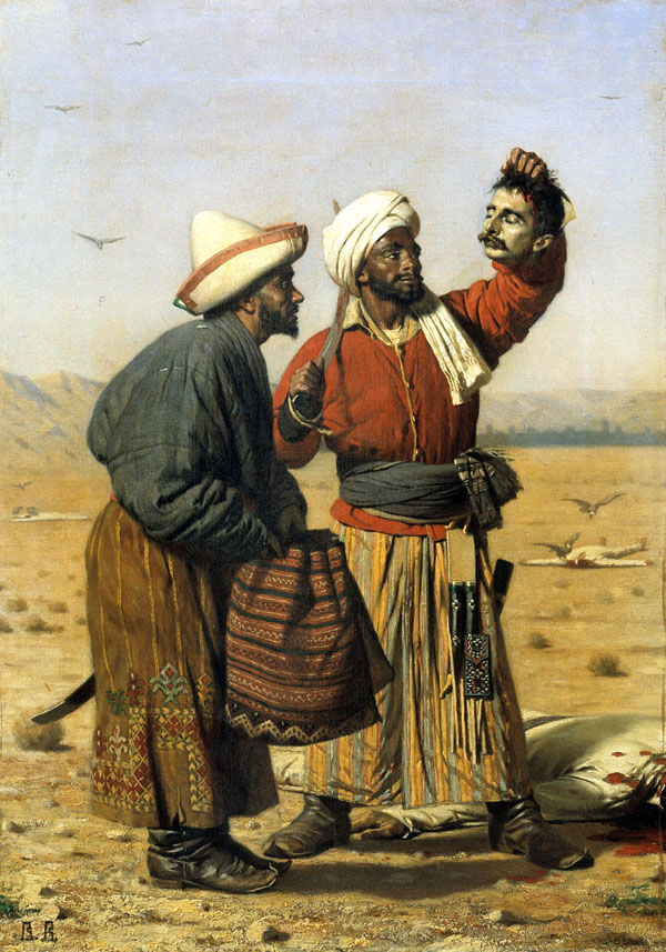 «После удачи», 1868 г. Верещагина поражали темнота и варварство азиатских народов