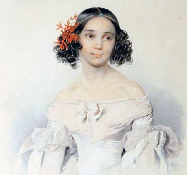 Дочь-Толстого,-Сарра.-Акварель-П.Ф. Соколова