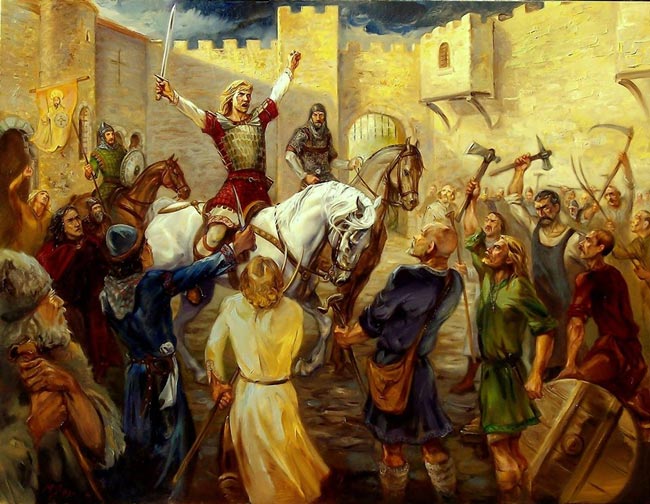 «Ивайло — крестьянский царь», картина художника Румена Димитрова