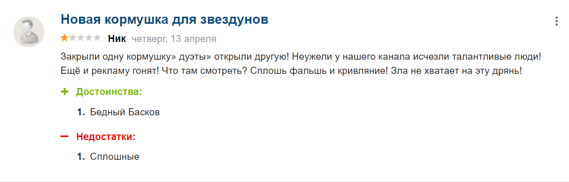 Опустились ниже плинтуса: Баскова и его коллег погнали взашей с канала