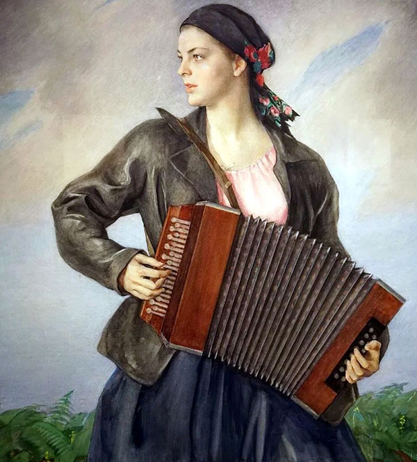 Художник Сорин писал «Партизанку» в 1945-м с младшей дочери артиста
