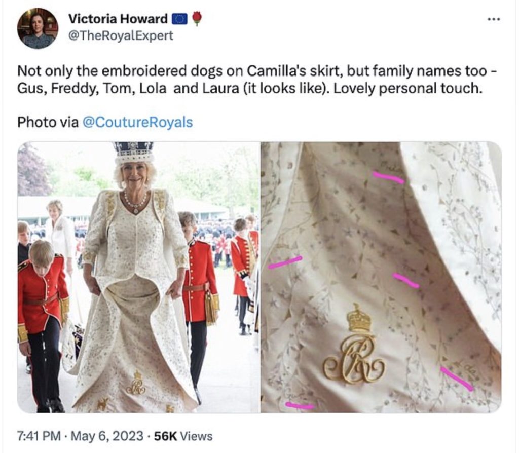 Камилла притащила на коронацию всю свою семью и даже собачку: а внукам Карла мест не досталось