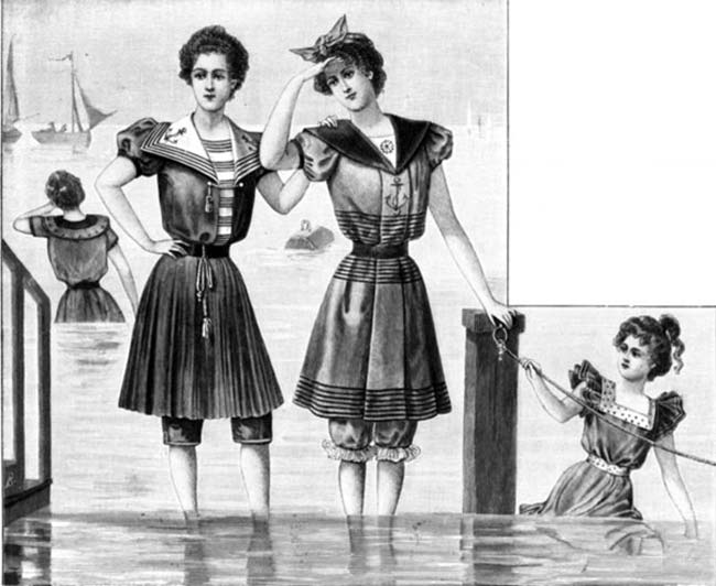 Купальные костюмы второй половины 19-го века