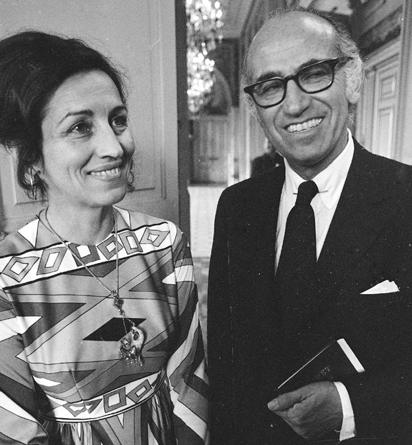 Франсуаза со вторым мужем - известным вирусологом Джонасом Солком (1970)