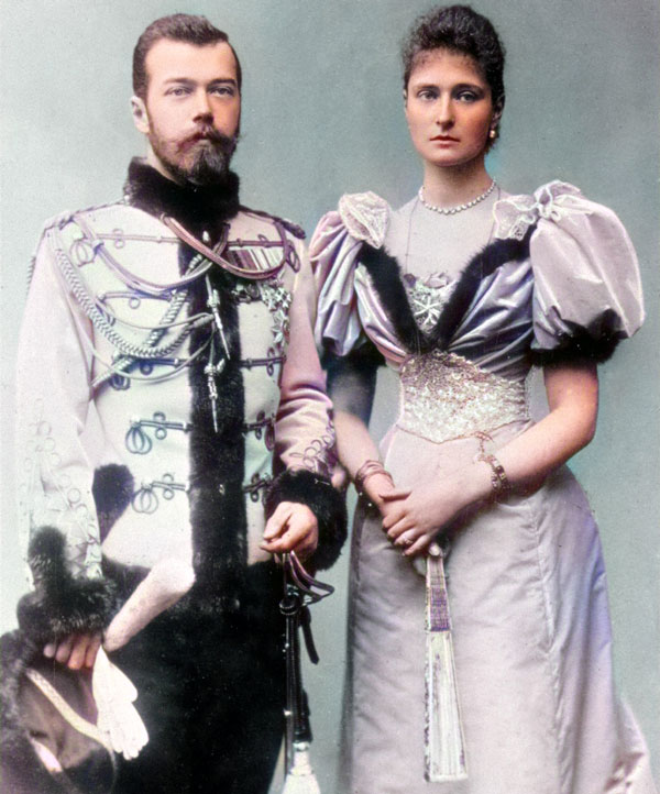 Николай II с женой