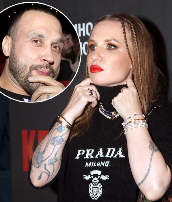 Германика, похоже, думает, что ее Денис (в круге) должен завидовать сам себе, отхватив такую жену