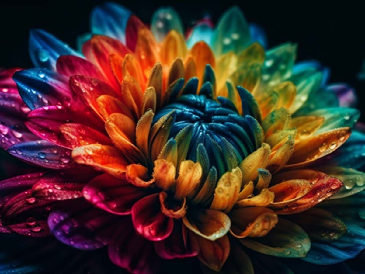 Как делают цветы необычных оттенков