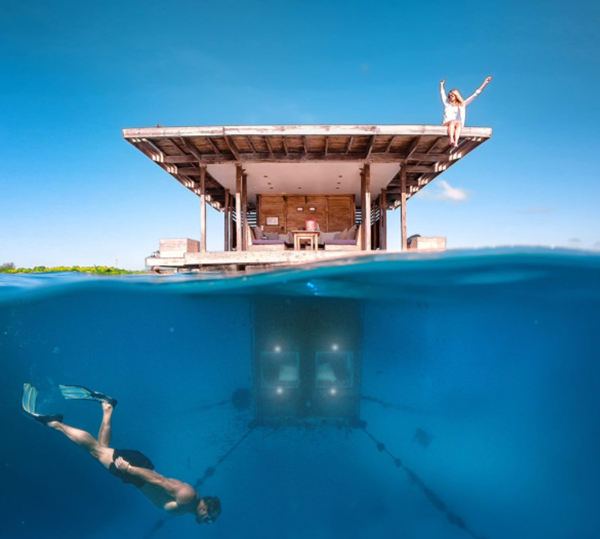 The Manta Resort, Pemba Island, Занзибар. Терраса и два подводных этажа, а кругом акулы, черепахи, осьминоги. 146 тыс. руб. за ночь