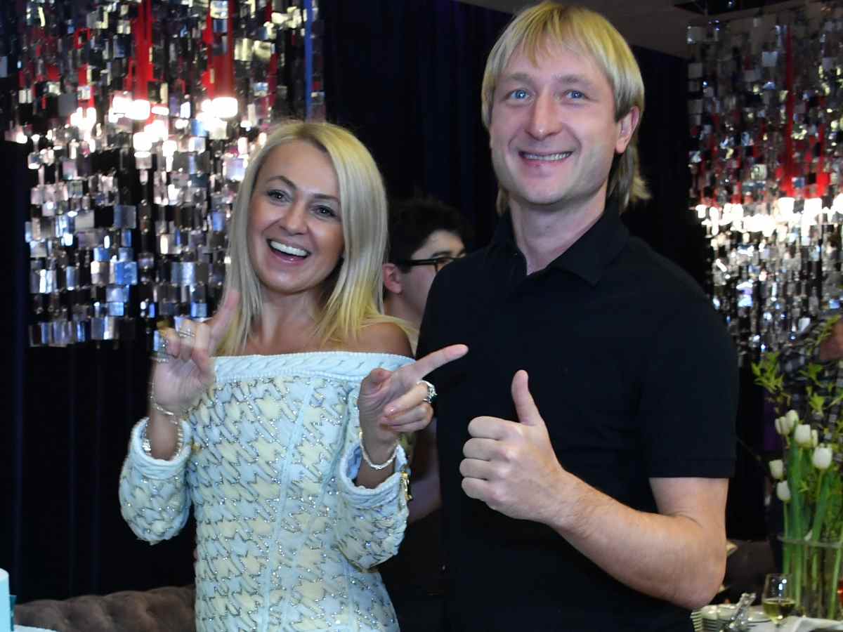 Яна Рудковская и Евгений Плющенко