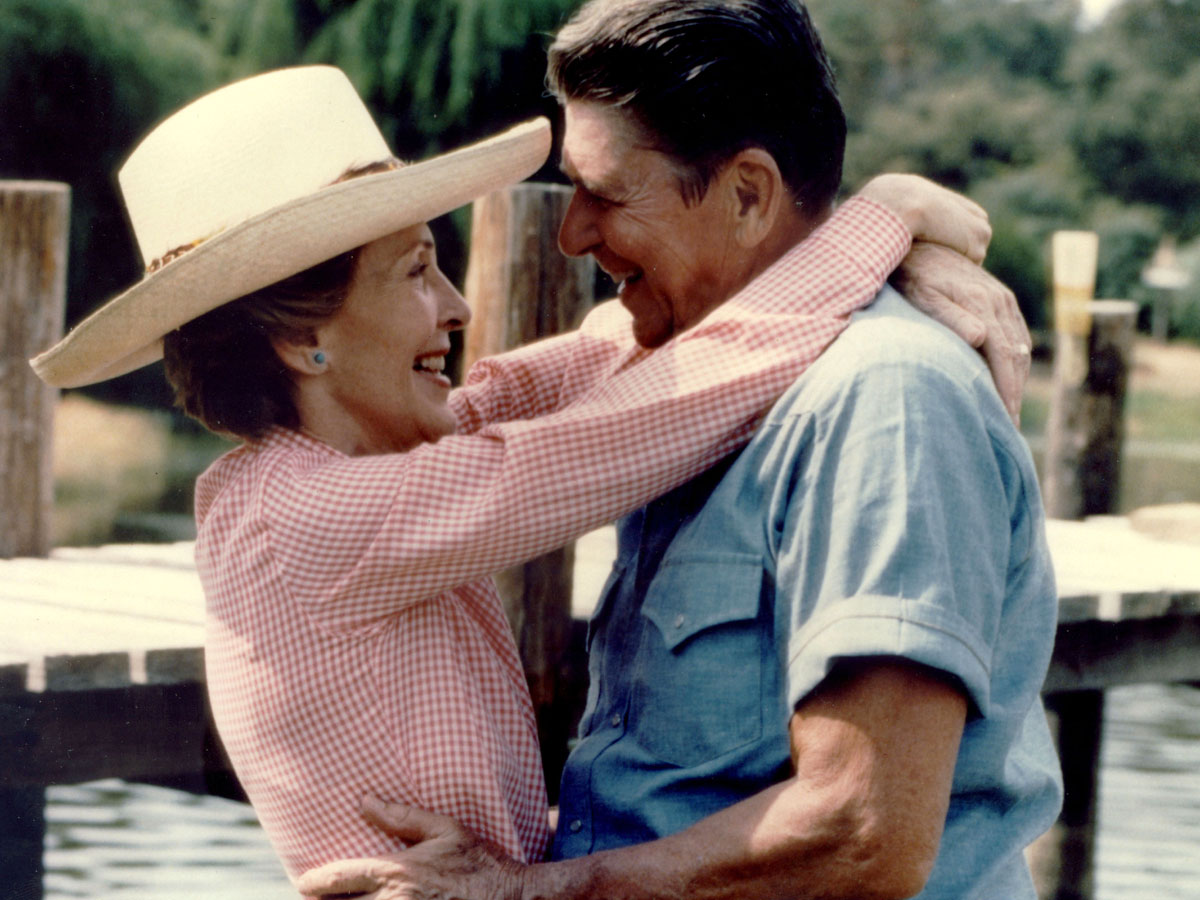 Рональд Рейган с женой Нэнси