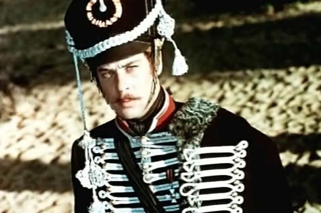 Георгий Мартынюк в роли Бурмина в фильме «Метель»