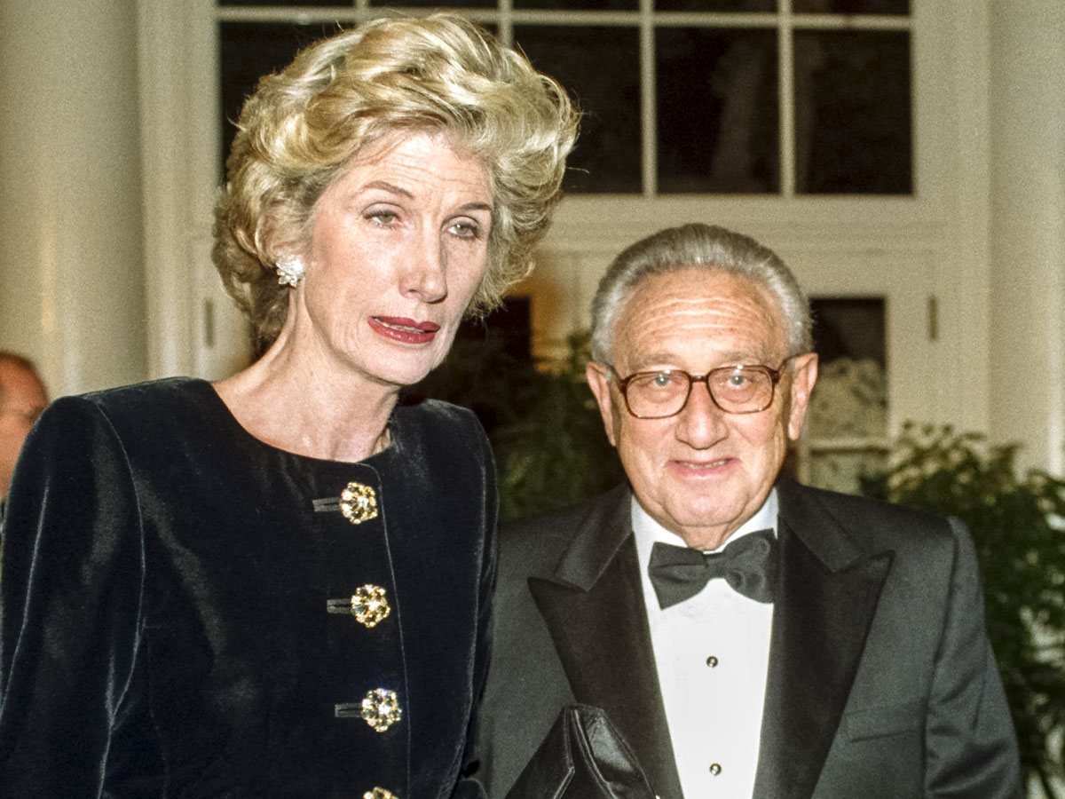 Генри Киссинджер со второй и последней женой Ненси