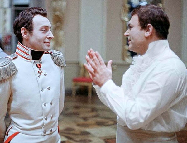 Тихонов и Бондарчук на съемках «Войны и мира»