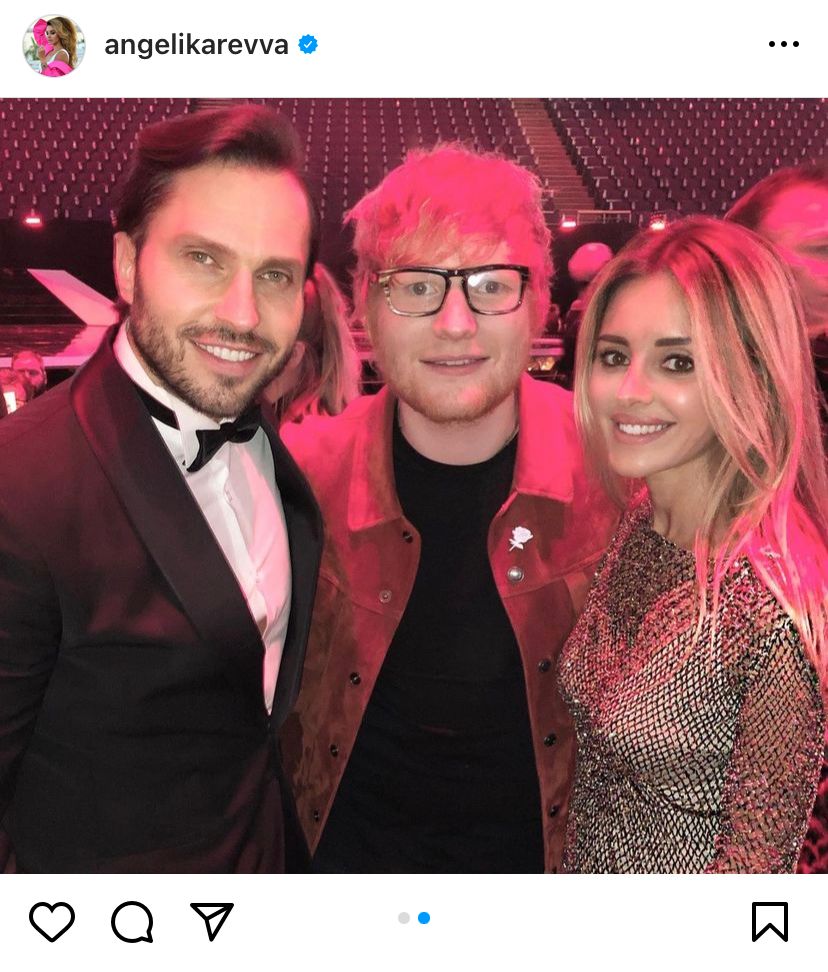 Александр Ревва, Эд Ширан и Анжелика Ревва 