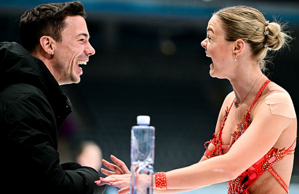 Луна Хендрикс с братом и тренером Йориком