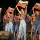 Конкурс красоты «МИСС ФИТНЕСС РОССИЯ». Девушки танцуют под песню Шамана