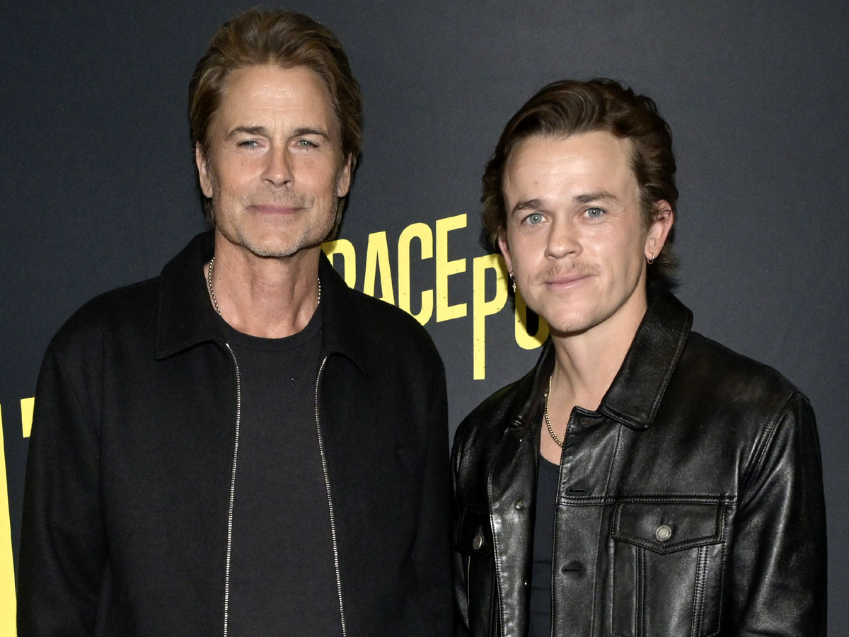 Роб Лоу с сыном