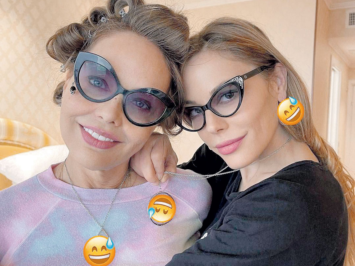 Орнелла Мути с дочерью