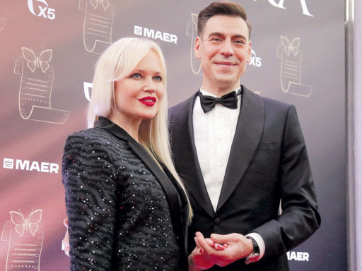 Дмитрий Дюжев с женой